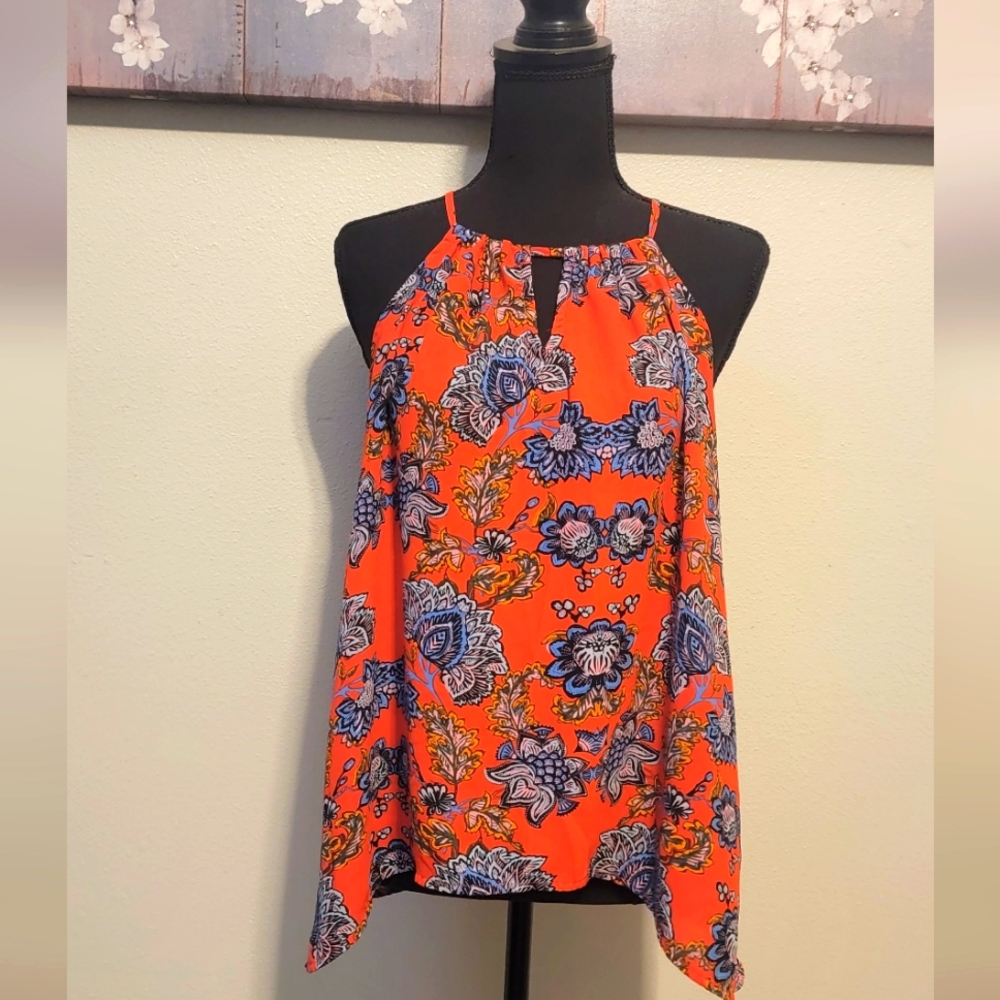 Collective Concepts-Womens Dressy Tank Top-Multi Colored-Size M-EUC